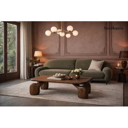 Mamaison Stolik Kawowy Orizon Brązowy /   Drewno