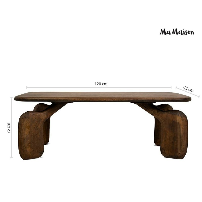 Mamaison Stolik Kawowy Orizon Brązowy /   Drewno