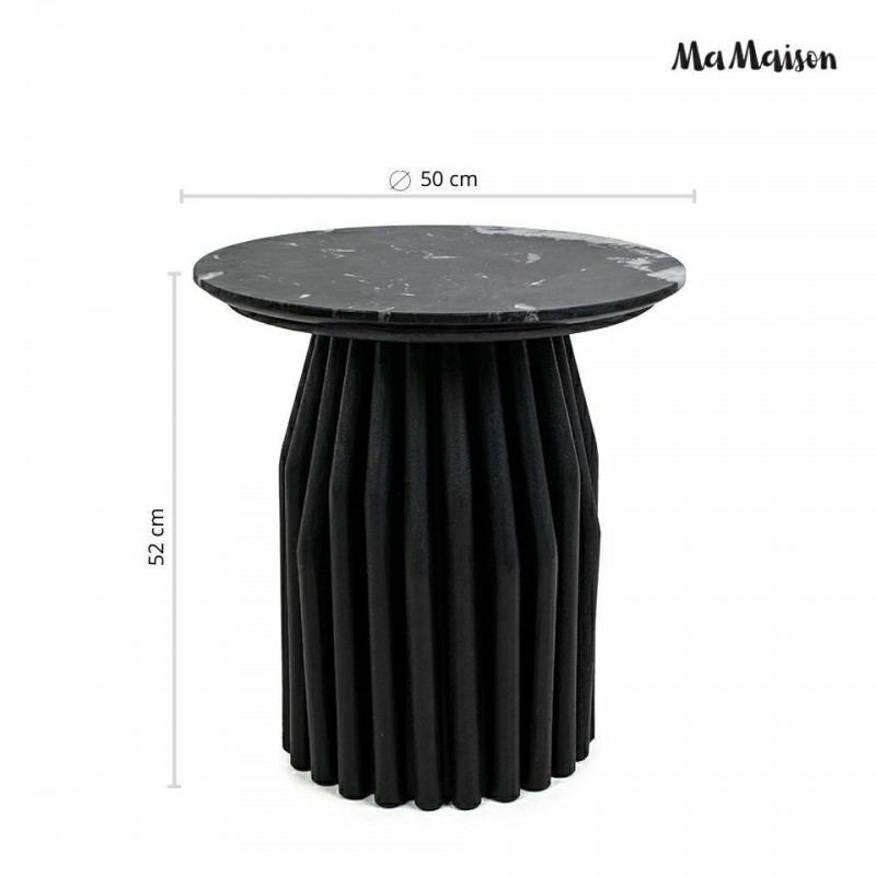 Mamaison Stolik Levante Czarny Marmur /   Drewno