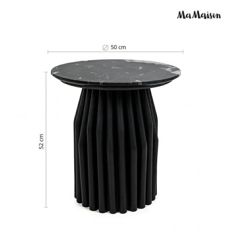 Mamaison Stolik Levante Czarny Marmur /   Drewno