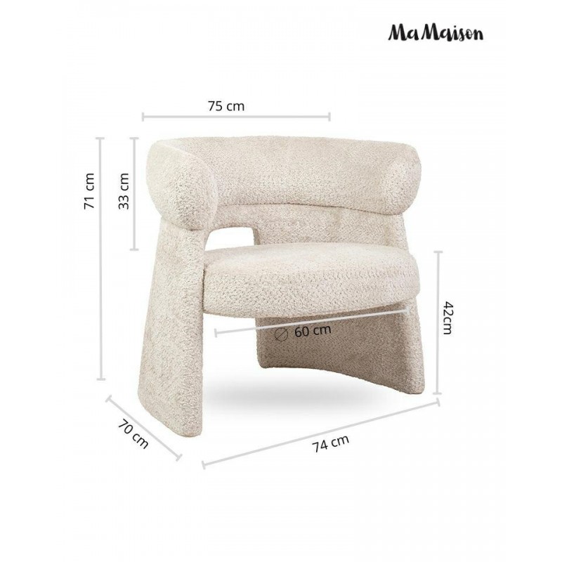 Mamaison Krzesło Madame Beżowe