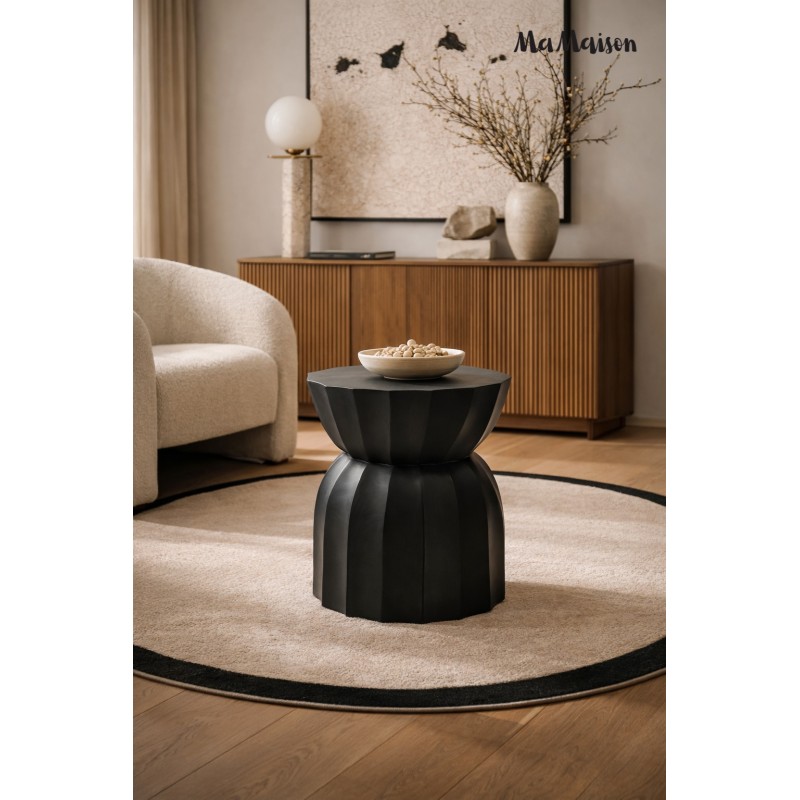 Mamaison Stolik Rolling Czarny / Drewno