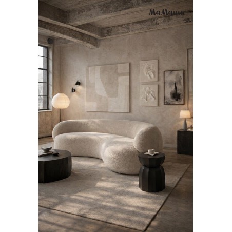 Mamaison Stolik Rolling Czarny / Drewno