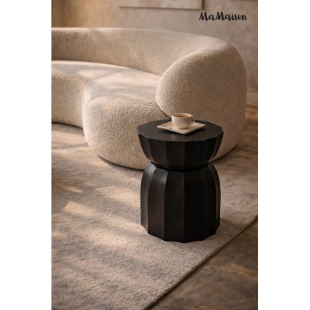 Mamaison Stolik Rolling Czarny / Drewno