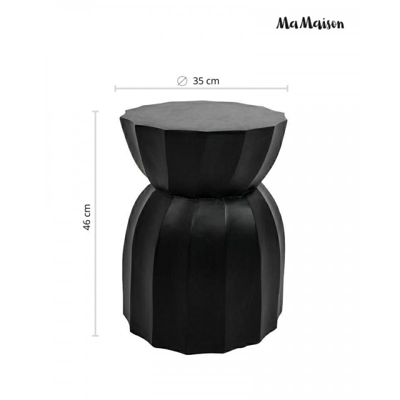 Mamaison Stolik Rolling Czarny / Drewno