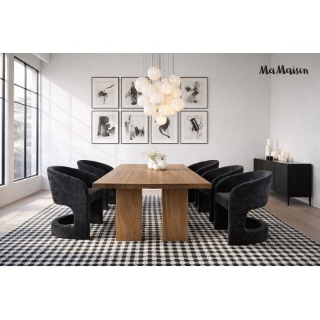 Mamaison Krzesło Shelly Czarne