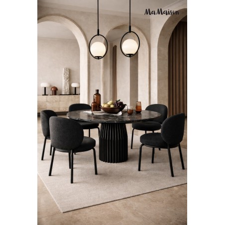 Mamaison Stół Jadalniany Levante 120      Czarny Marmur