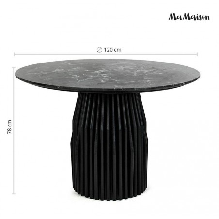 Mamaison Stół Jadalniany Levante 120      Czarny Marmur