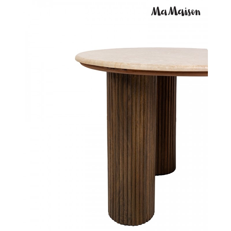 Mamaison Stół Jadalniany Ragno 120        Drewno / Marmur