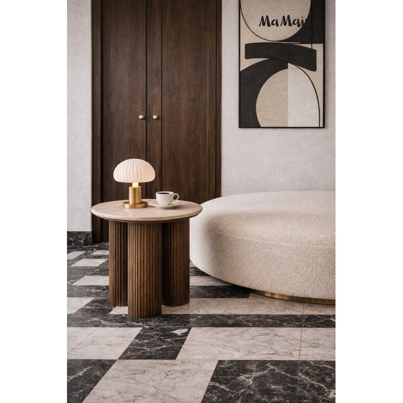 Mamaison Stolik Ragno Marmur / Drewno