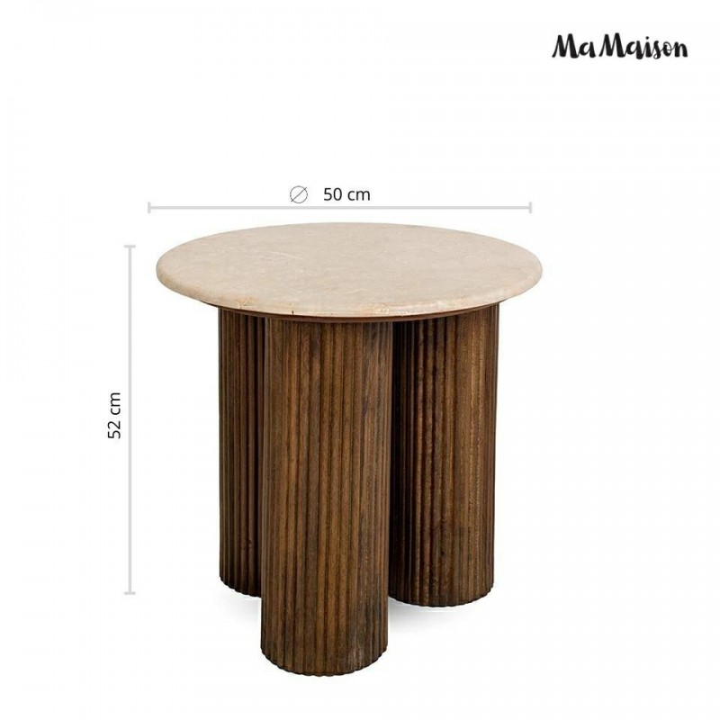 Mamaison Stolik Ragno Marmur / Drewno