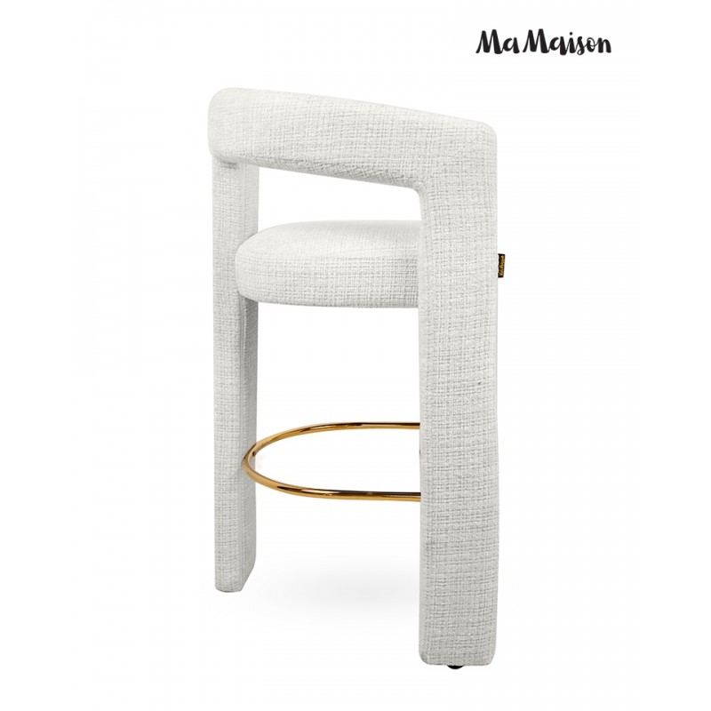Mamaison Krzesło Barowe Logan Białe
