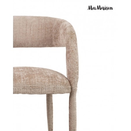 Mamaison Krzesło Iris Beżowe
