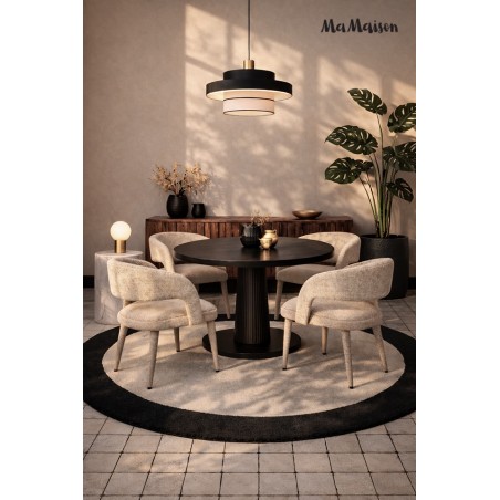 Mamaison Krzesło Iris Beżowe