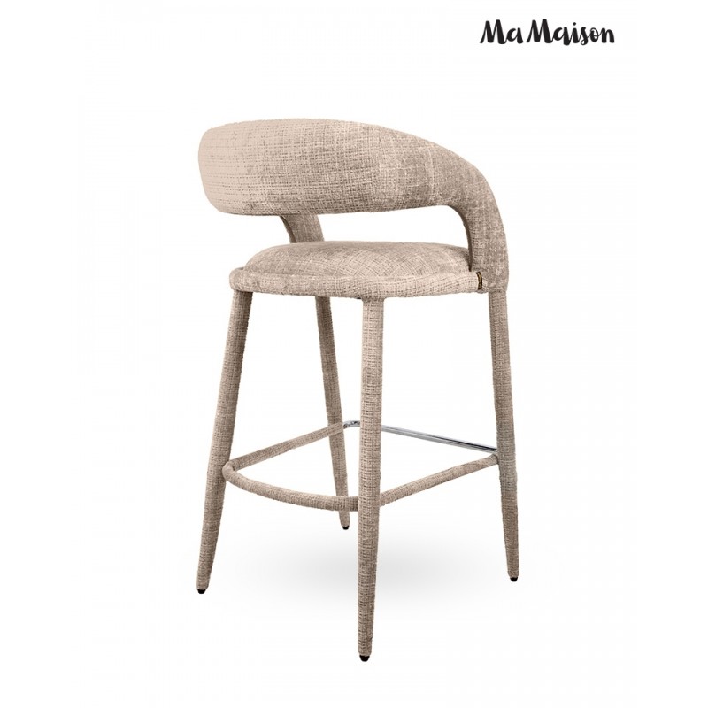 Mamaison Krzesło Barowe Iris Beżowe