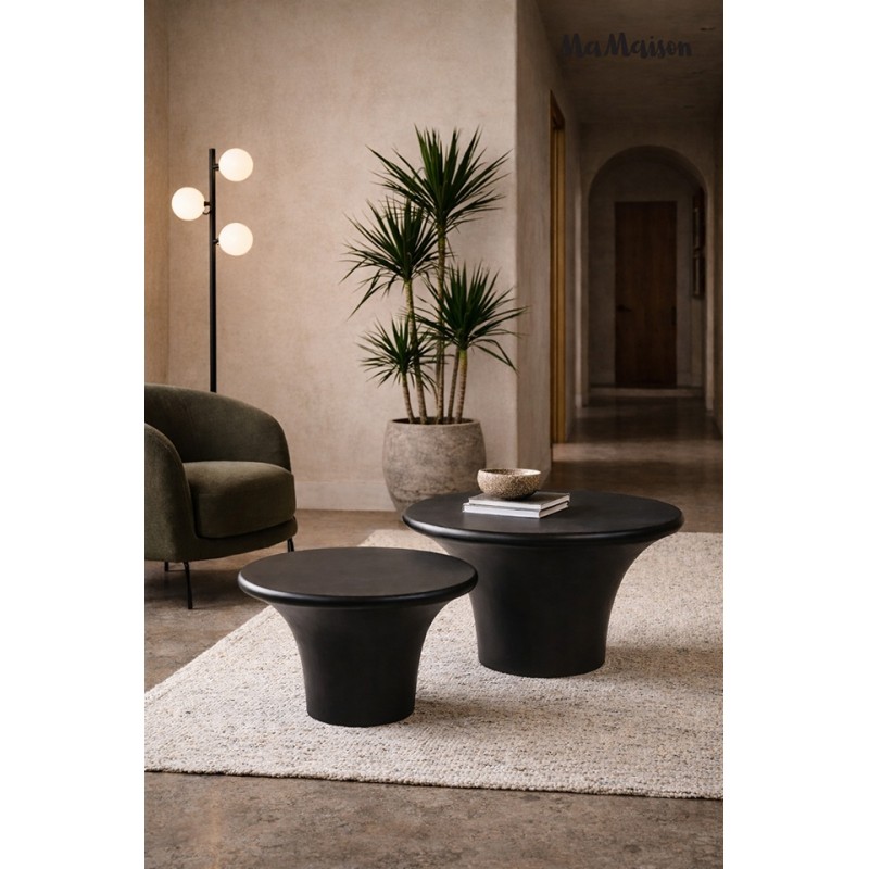 Mamaison Zestaw Stolików Kawowych Podium  Czarny