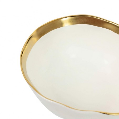 Kare Komplet 4 Misek Bell 15 Cm           Biało-Złoty