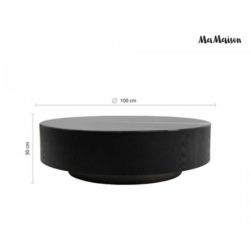 Mamaison Stolik Kawowy Lago 100 Czarny