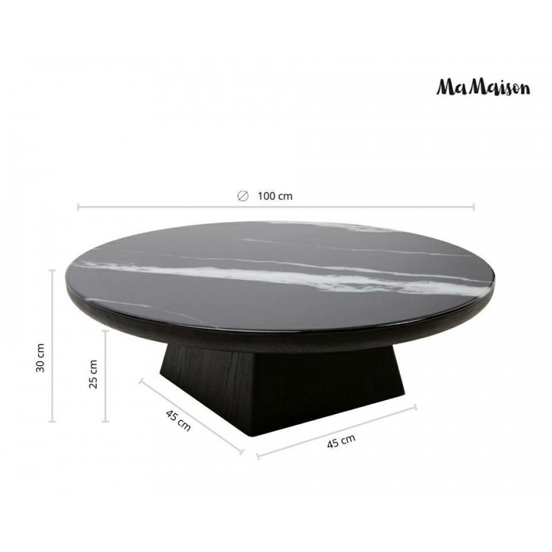 Mamaison Stolik Kawowy Dover 100 Czarny