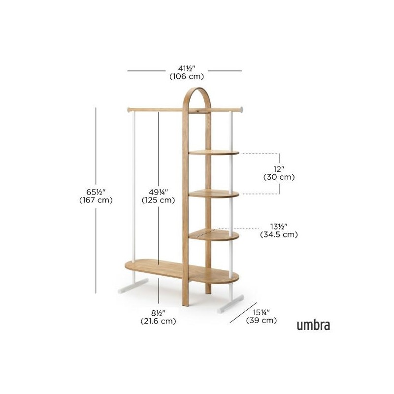 Umbra Wieszak Na Ubrania Bellwood Biały
