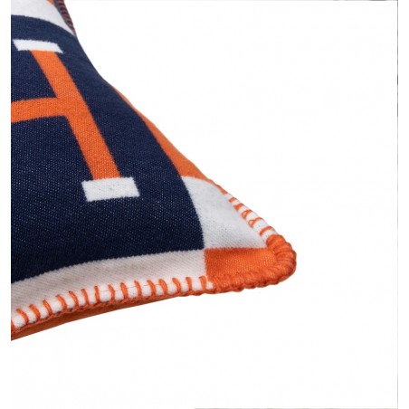 Poduszka Dekoracyjna Shp Paris Home       Granatowa / Pomarańczowa