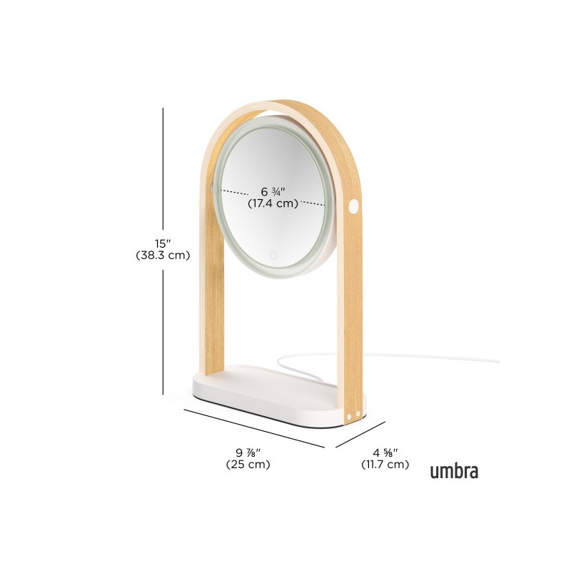Umbra Lustro Kosmetyczne Bellwood Białe