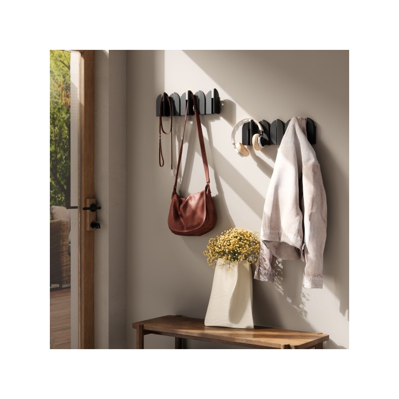 Umbra Wieszak Ścienny Saloon Czarny