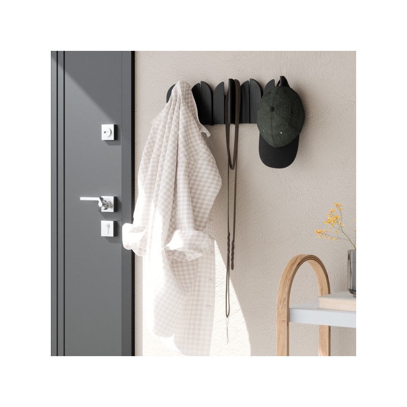 Umbra Wieszak Ścienny Saloon Czarny