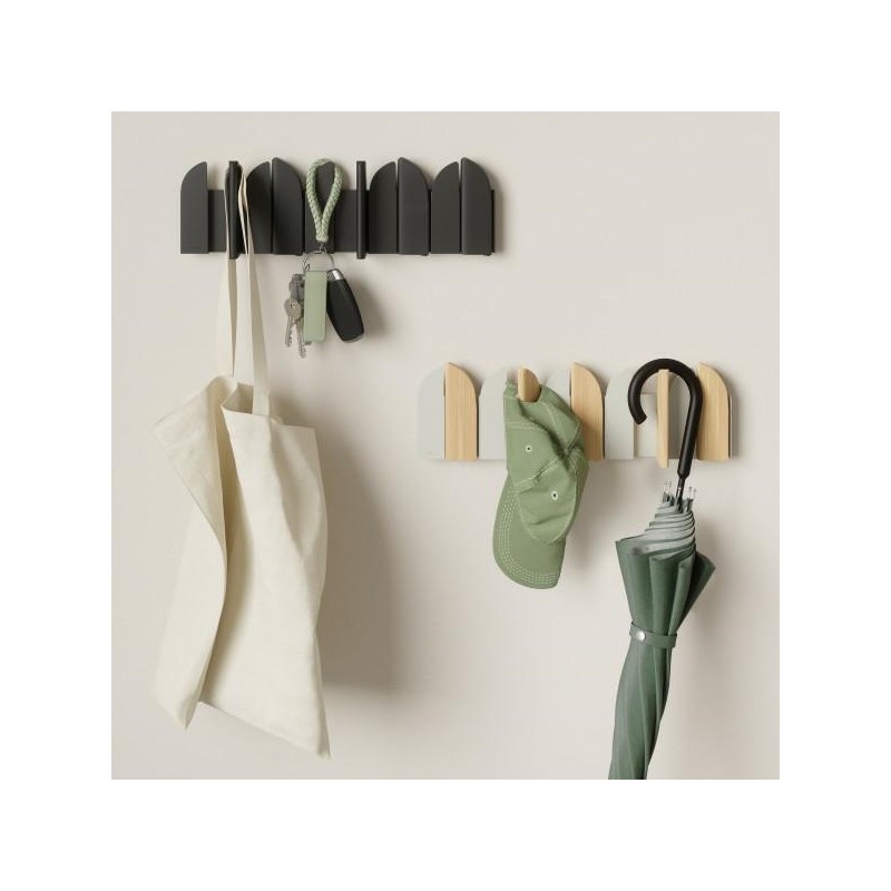 Umbra Wieszak Ścienny Saloon Czarny