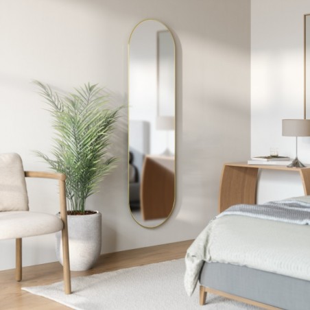 Umbra Lustro Ścienne Hubba 62 X 18 Cm     Mosiądz