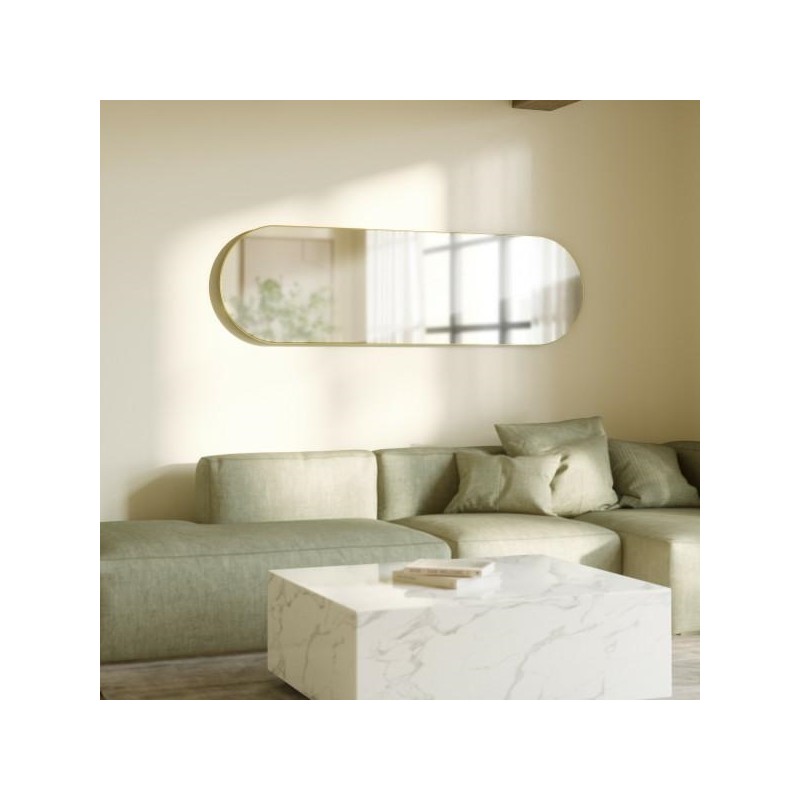 Umbra Lustro Ścienne Hubba 62 X 18 Cm     Mosiądz