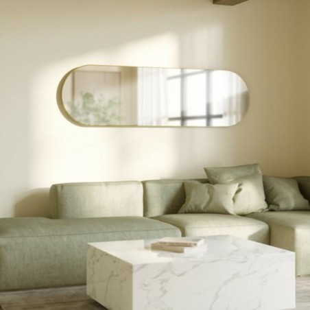 Umbra Lustro Ścienne Hubba 62 X 18 Cm     Mosiądz