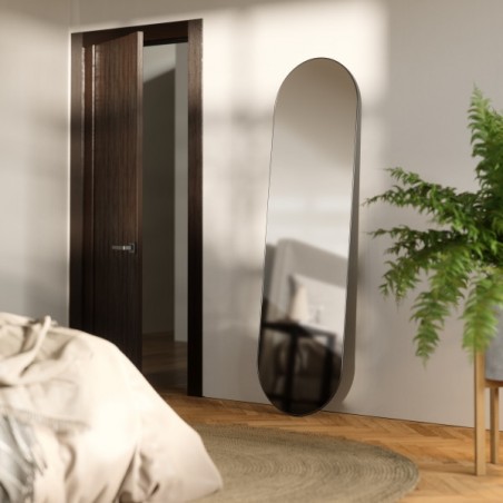 Umbra Lustro Ścienne Hubba 62 X 18 Cm     Tytan