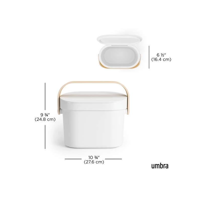 Umbra Kosz Na Śmieci Bellwood Biały