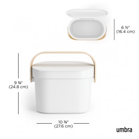 Umbra Kosz Na Śmieci Bellwood Biały