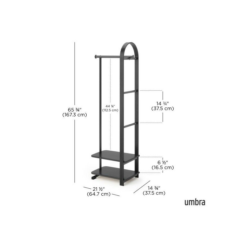 Umbra Wieszak Na Ubrania Bellwood Czarny