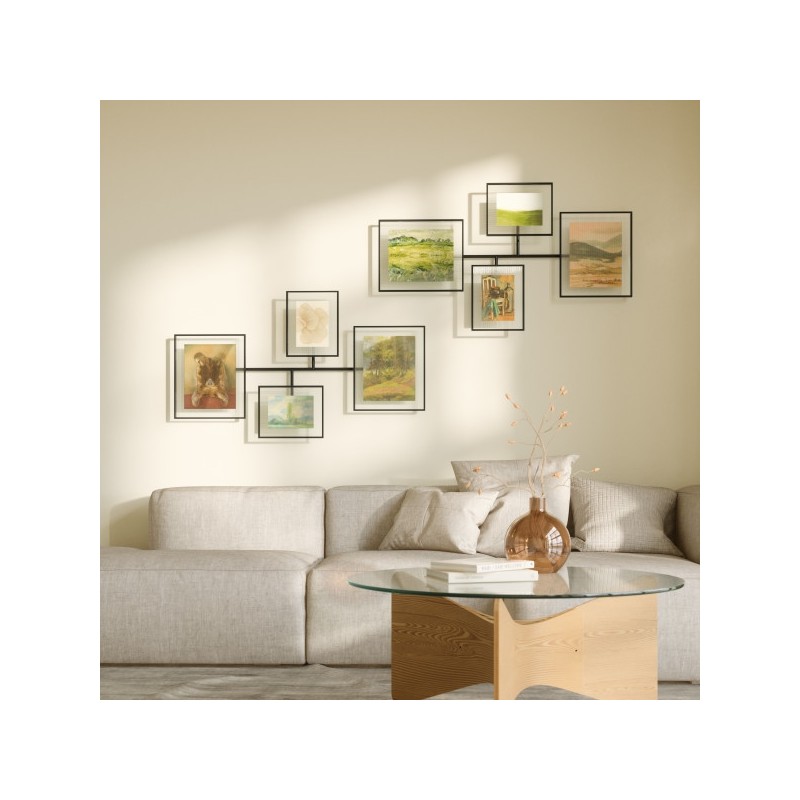 Umbra Zestaw 4 Ramek Na Zdjęcia Flute     Wall Czarny