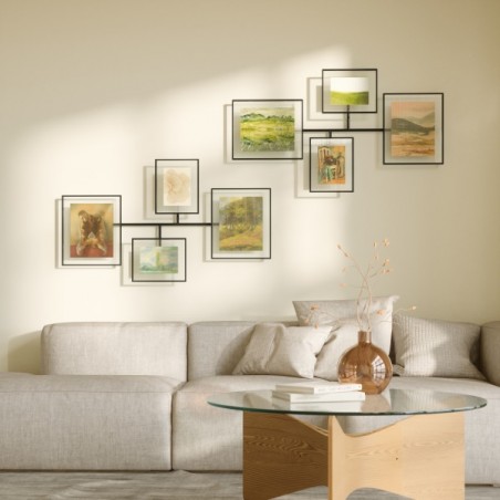 Umbra Zestaw 4 Ramek Na Zdjęcia Flute     Wall Czarny