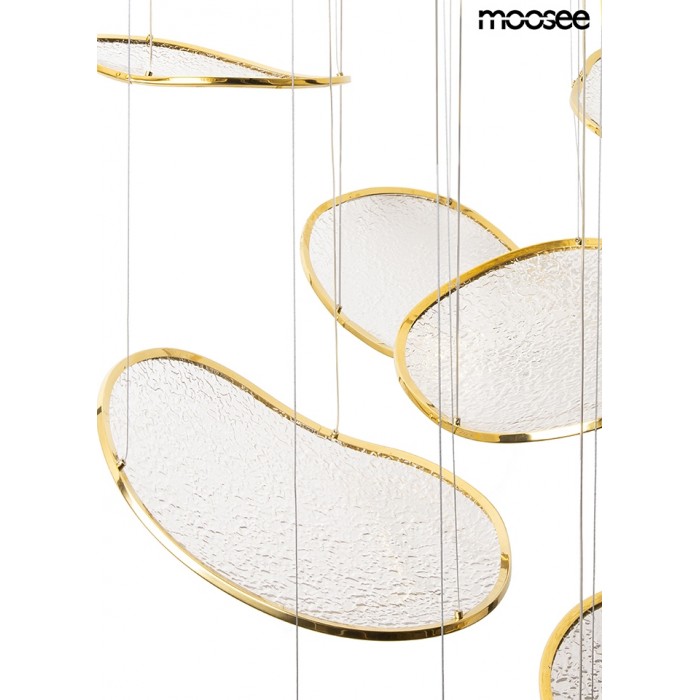 Moosee Lampa Wisząca Medusa Złota