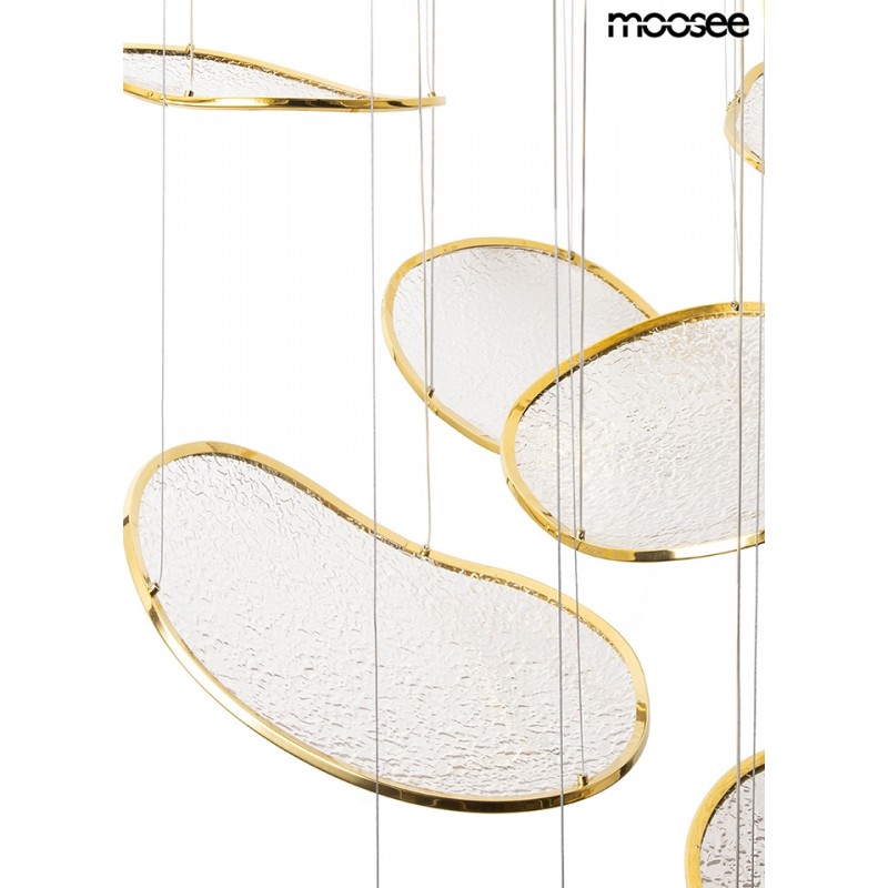 Moosee Lampa Wisząca Medusa Złota
