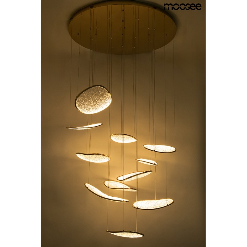 Moosee Lampa Wisząca Medusa Złota