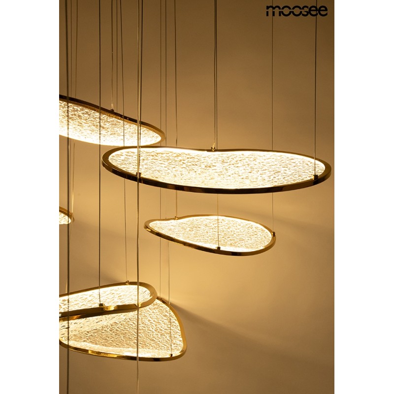 Moosee Lampa Wisząca Medusa Złota