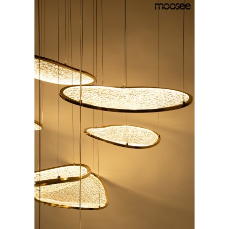 Moosee Lampa Wisząca Medusa Złota