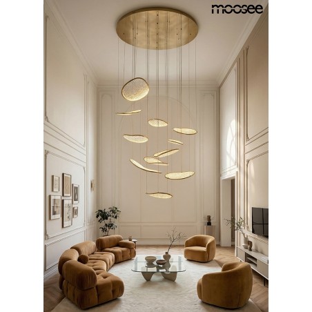 Moosee Lampa Wisząca Medusa Złota