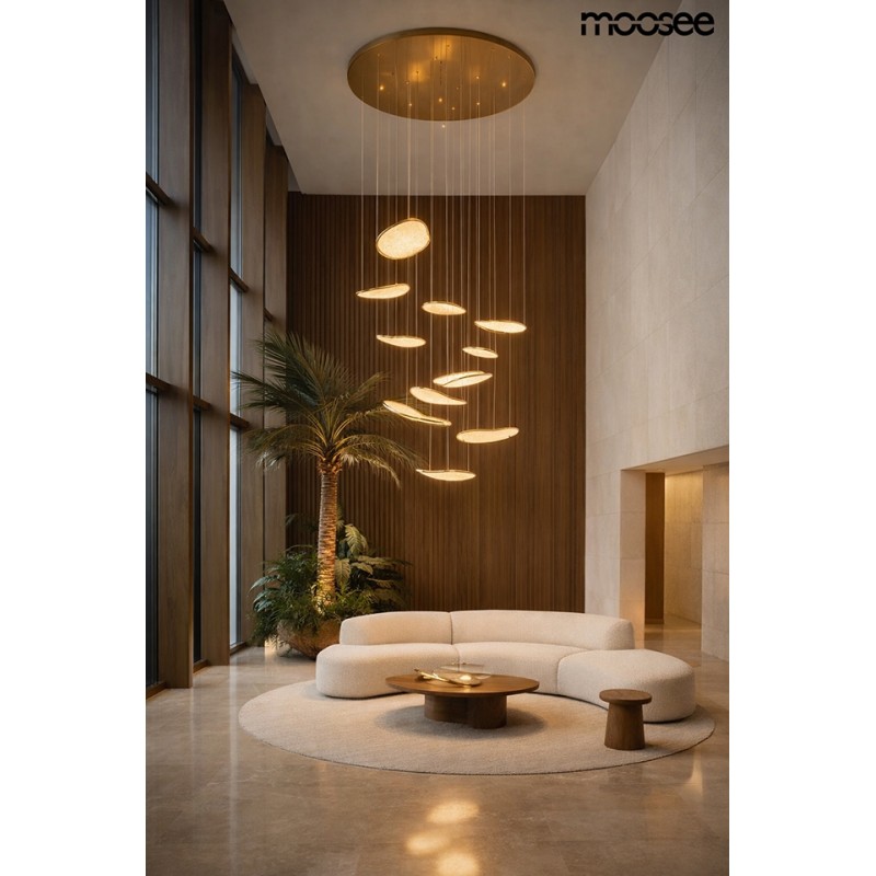 Moosee Lampa Wisząca Medusa Złota