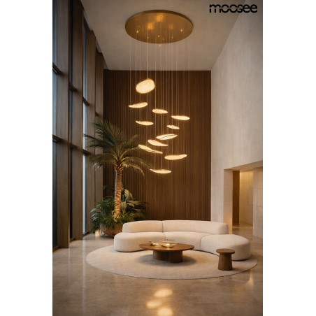 Moosee Lampa Wisząca Medusa Złota