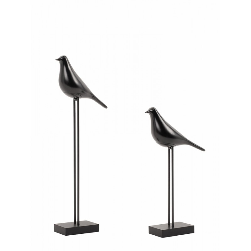 Zestaw 2 Dekoracji Shp Birdy Czarna