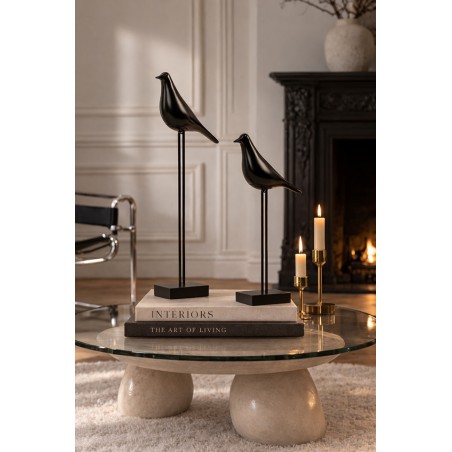 Zestaw 2 Dekoracji Shp Birdy Czarna