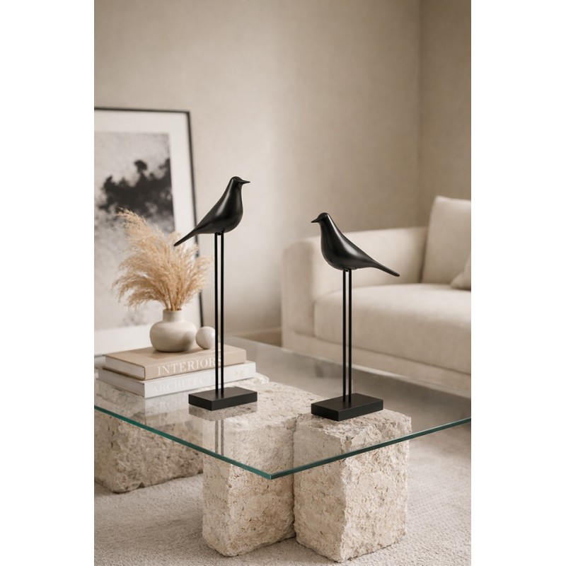 Zestaw 2 Dekoracji Shp Birdy Czarna