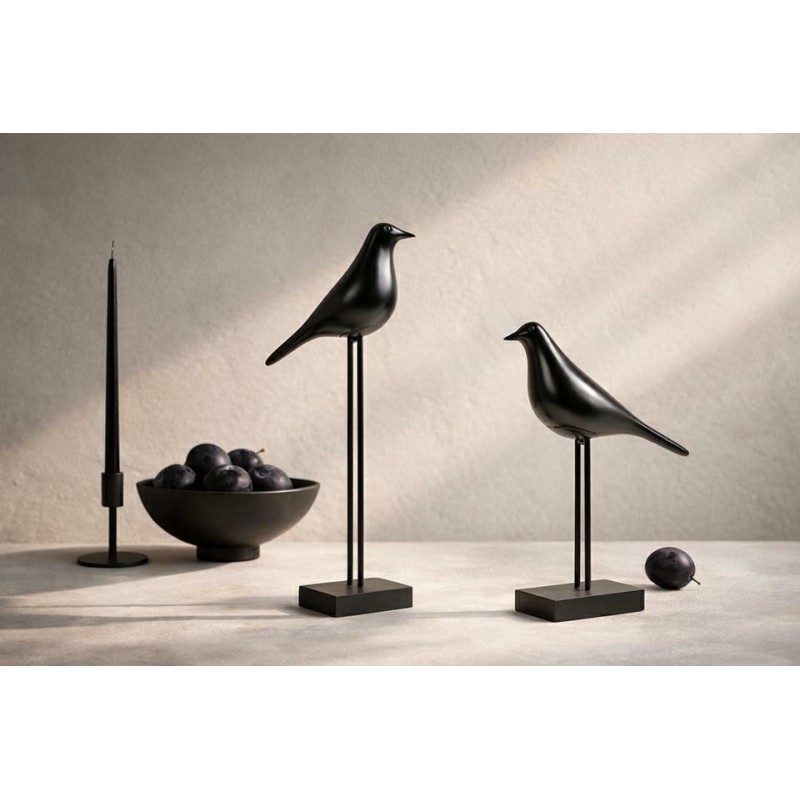 Zestaw 2 Dekoracji Shp Birdy Czarna